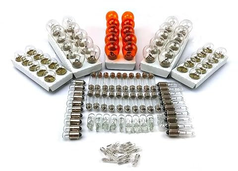 100x St - 24V LKW Nfz AUTO LAMPEN SET - 10x P21/5W + 10x P21W + 10x PY21W + R5W (BA15s) + R5W (BA15d) + 10x R10W + 10x W5W + 10x W3W + 10x C5W SV8.5 (11x41) + 10x) + BA9s (T4W) Glühlampe Prüfzeichen