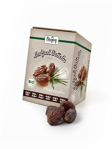 Biojoy Medjool datteri di Israele BIO (1 kg), naturali, grandi