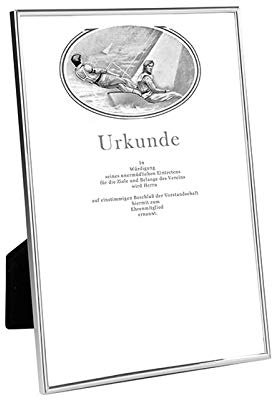 Fink Rahmen für Bilder 21x29 cm - kleine Poster - DIN A 4 - schmaler Rahmen edel versilbert und mit Anlaufschutz versehen - versilbert 21x29 cm DIN A4