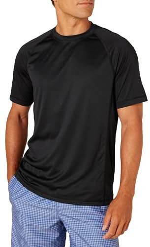 Amazon Essentials Men's UV Rash Vest UPF 50+ Short Sleeve Quick-Dry Swim Shirt
