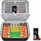 Hart Batterie Organizer Aufbewahrungsbox, Doppel Schichtiger Batterie Tragebehälterhalter mit Batterietester für 204+ Batterie Variety Pack AA AAA 9 V C D 3 V Lithium CR2032 CR2450 CR2016 (nur Tasche)