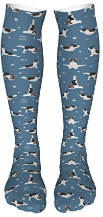 321 Damensocken 50Cm Yoga-Hundehaltungen Und -Übungen Stricken Socken Fun Unisex Socken Flauschige Kunst Socken Für Damen, Oktoberfest, Freundin