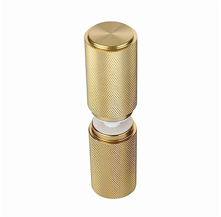 Bouton de poignée de porte en verre de salle de bain rond doré, barre d'appui pour écran de douche en alliage d'aluminium dos à dos, ensembles de poignées de porte à pousser et à tirer de remplacement