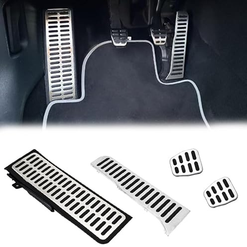 Pedalkappen Fußstütze Auto Für VW Golf 5 6 EOS Jetta Scirocco Seat Leon 1P Skoda Manuell Fußpedal Pedalkappen Fußstütze Pedal