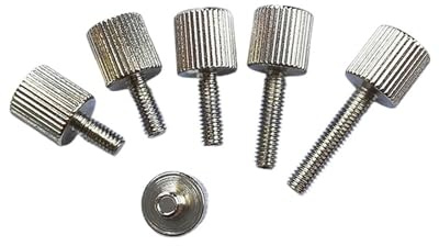 IOFIT 1–10 Stück M3 M4 x 6, 8, 10, 12, 16, 20 mm Rändel-Zylinderkopf, handfest angezogene Rändelschraube, Rändelschrauben aus Kohlenstoffstahl (Color : 1pcs, Größe : M4x10 mm)