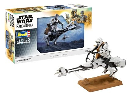 Revell Modellbau I Speeder Bike The Mandalorian I Maßstab 1:12 I 102 Teile I Ab 12 Jahren I Sci-Fi I Star Wars