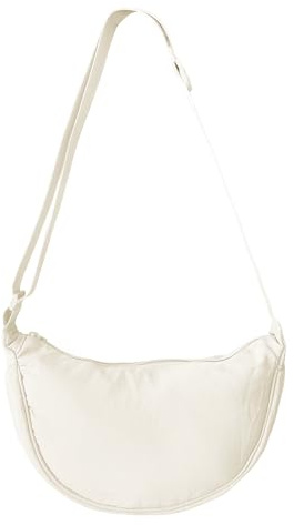 GoPaw Borsa a Mezzaluna in Nylon da Donna con Tracolla Regolabile