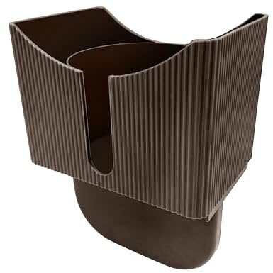 Couch Anti-Verschütten Getränkehalter Tablett, Couch Sitzkissen Getränkehalter für Becher, Flaschen, Dosen (Braun)