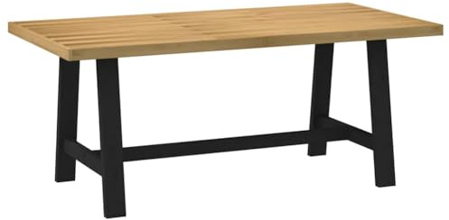 vidaXL Esstisch NOAIN A-Form-Beine 180x90x75 cm Massivholz Kiefer