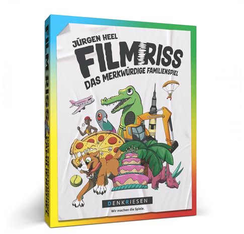 DENKRIESEN – Filmriss Kartenspiel | Kreatives Familienspiel & Erzählspiel ab 6 Jahren | Für 3–8 Spieler | Gedächtnistraining & Teamspiel | Lustiges Partyspiel für Freunde, Familie & Kinder