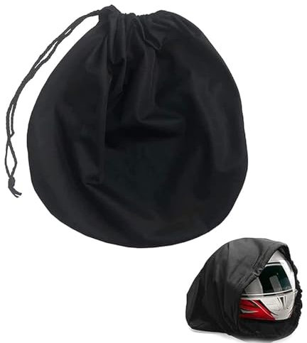 vcsjw Helmtasche Universal,Helmbeutel,Motorradhelmtasche mit Kordelzug 47x43cm,Samtfutter,Kratzfest,Geeignet für Helme Aller Größen,Motorräder,Fahrräder,Skifahren