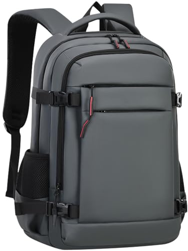 Lizbin Sac à dos pour Ordinateur Portable, Sac à Dos pour Ordinateur Portable Résistant à l'eau, Sac à Dos Antivol pour Hommes Femmes, Sac de Travail Sac à Dos de Voyage d'affaires (Gris)