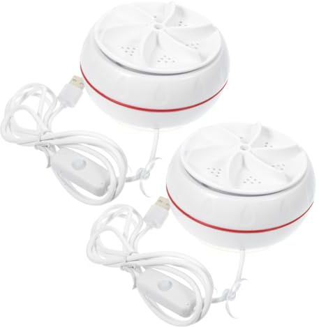 DOITOOL 2stücke Portable Mini-waschmaschine Tragbar Waschmaschine Mit Usb-kabel Sparend Kompakt Minuten Waschvorgang Hochfrequente Vibrationskavitation Flecken Entfernen