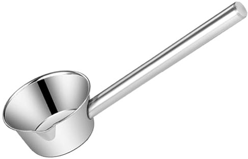 GRIRIW Long Handle Stainless Steel Water Scoop Ladle for Kitchen and Garden Non-slip Grip Household Watering Spoon