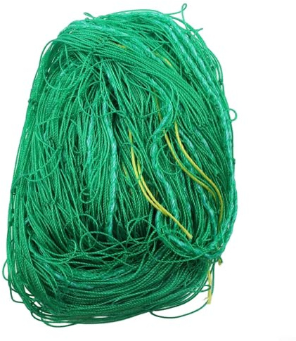 Yuanpgky Pflanzenstütznetz zum Klettern von Gemüse und Obst, Nylon-Spalier, Gartengitter für vertikales Wachstum, Anti-Ausfransen von Gemüse, Klettergerüst, 2 x 10 m, Grün (2 x 10 m)