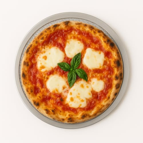 Samuel Groves 18 Aluminium Mesh Pizza Screen – Heavy Duty Pizza Tray for Oven, Crisp Base (457 mm)