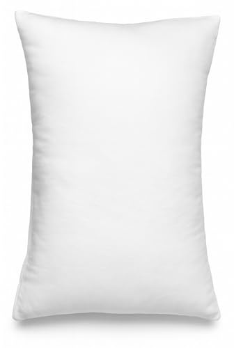 TIENDA EURASIA – Relleno Cojin | Fabricado en Fibra Hueca Neotherm | Gran Capacidad de Recuperación | Forma Rectangular o Cuadrada | Blanco (30 x 50 cm)