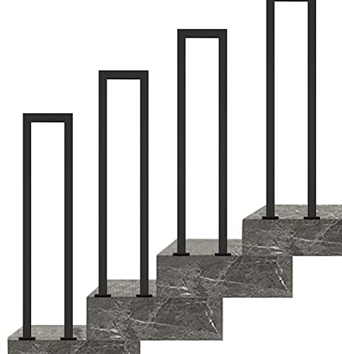 35-100 cm Stair Railings or Terrace Decking, Fits 1 Step Wrought Iron Handrail, Safety Non-Slip Hand Rail Balustrade for Exterior Staircase Corridor Garden (Size : 3.1 FT)