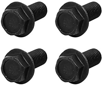 METALLIXITY Bride Hex Tête Boulons (M7x17mm) 4pcs, Gauche Main Hexagone Boulon Inverse Filetage Vis - pour Maison Construction Machine Fixations