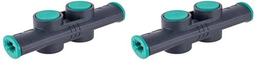 wolfcraft Einhandzwingen-Adapter 3038000 – Verbindung zweier EASY oder PRO Einhandzwingen – Stabile Verlängerung bis zu einer Spannweite von 2 m (Packung mit 2)