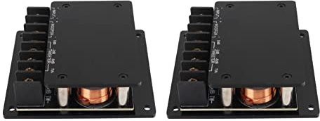 2 Stück 120 W Universelle 2-Wege-Audio-Frequenzweiche für Autos – Verbessert die Klanggenauigkeit, Verbessert den Bassdurchhang – Überstromschutz – Einfach zu Bedienen