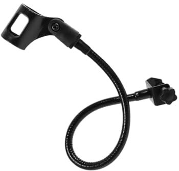 JOINPAYA Gooseneck Microphone Stand Black Flexible Tube Rack for Professional Recording Podcast Streaming Clamps