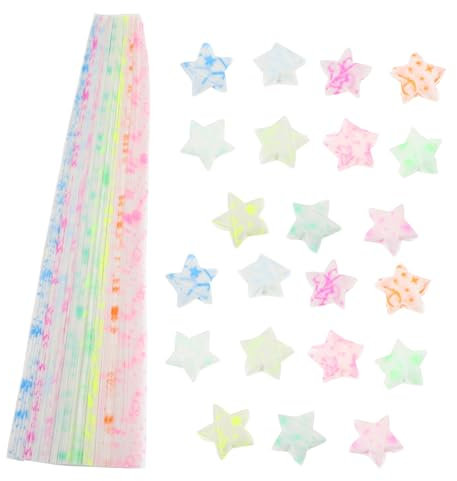 BELLIFFY 210stücke Origami Papier Sterne Bunte Papier Streifen Diy Handwerk Materialien Für Basteln Und Heimdekorationen