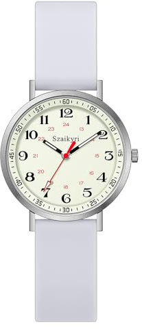 Szaikyri Reloj De Enfermería para Mujeres Profesionales Y Estudiantes con Disco De Tiempo Militares Luminoso Y Fácil De Leer Unisex Resistente Al Agua Deportivo