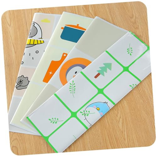 HOMSFOU 2stücke Selbstklebende Küchenfliesen Aufkleber Wasserfest Ölbeständig Und Hitzebeständig Für Kochbereiche Bunte Designs Für Küchenrenovierungen