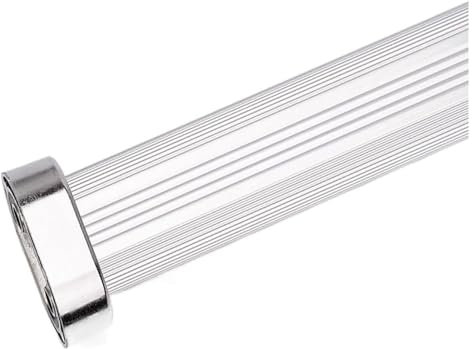 Slitstark 117 cm silver oval garderobsstång aluminiumlegering garderobsskena stång för kläder hängande skåp hylla rör i svart brun guld robust skåprör för att organisera din garderob