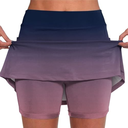 Outlet Angebote Tennisrock Damen Golf Skort Mit Hose, Rock Damen Sommer Kurz Sportrock Mit Hose, Faltenrock Laufrock Minirock Mit Shorts Sport Skirt Für Fitness Workout Running Hockey Warehouse Deal