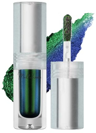 Metallic Chamäleon Lidschatten, Grüner Glitzer Flüssige Lidschatten, Schimmernder Doppelte Farbe Eyeshadow, Wasserdichtes Langanhaltende, für Grünes Augen-Makeup, Fantastischer Farbwechseleffekt (#11)