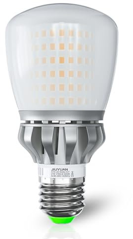 JIUYUAN Bombillas LED E27 27W, Equivalente 250W, 3760 Lumen 3000K Luz Calida No Regulable, Bombilla LED E27, Paquete de 1