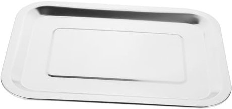 Alipis Teglia Da Forno in Acciaio Vassoio Rettangolare Piatto Per Barbecue e Snack Adatto Per Cuocere Biscotti e Grigliare Facile Da Pulire e Lavabile in Lavastoviglie