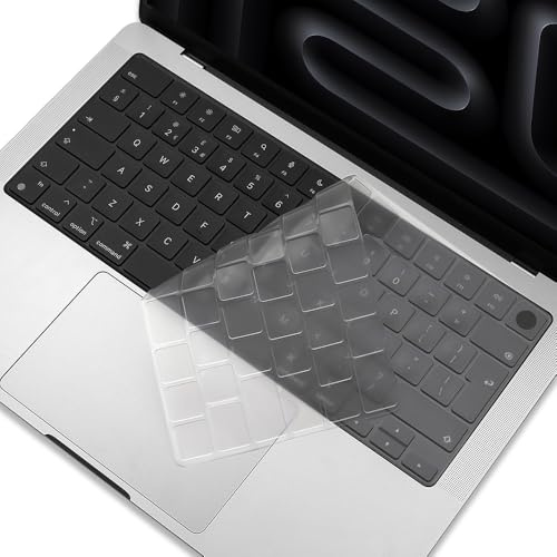 Tastaturabdeckung für MacBook Pro 14/16 Zoll & Air 13,6/15 Zoll M5 M4 M3 M2 Pro/Max Chip 2025-2021 Modell A3434 A3112 A3185 A3403 A3401 A3186 A3240 A3241 Tastatur Schutz Zubehör