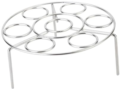 JECOMPRIS Supporto per Uova in Acciaio 304 per Cottura a Vapore Multiuso Resistente al Calore Design Antiscivolo per Uova Facile da Pulire per Cucina Domestica