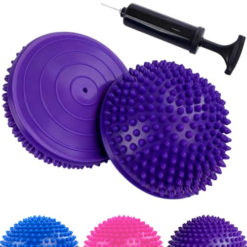 CampTeck Igel Halbkugel Pods, Balance Halbkugel, Balance Igel Set, Balance Pods mit Handpumpe - 2er-Pack