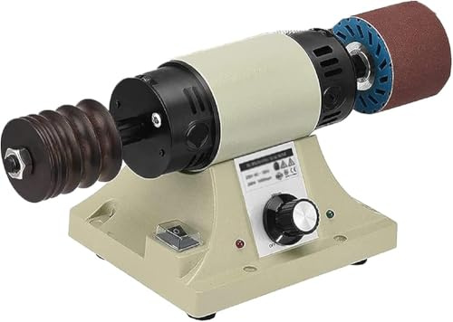 Leather Polishing Machine, 350W Electric Edge Grinder, 0-8000RPM for DIY Vegetable Tanned Leather Products