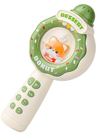Kids Music Microphone - Singing Toy, Handheld Musical Recorder with Led Light Effects, Cartoon Design for Children, Interactive Music Play for 3–12 Year Olds, Birthday Parties, and Talent Shows