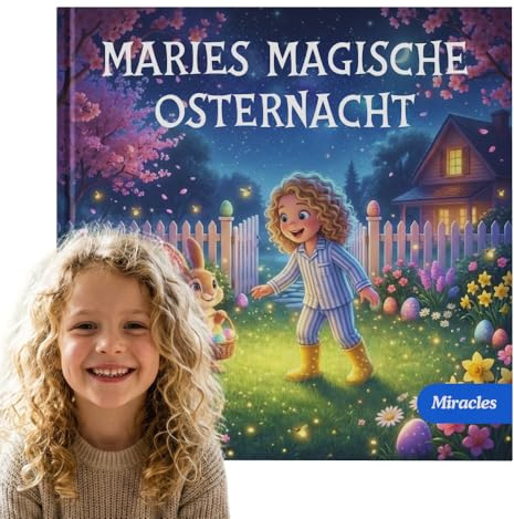 Die magische Osternacht – Personalisiertes Kinderbuch mit Foto (20x20 cm, 30 Seiten) / Dein Kind als Osterhelfer / Für Kinder von 2–12 Jahren / Mut, Selbstständigkeit & geheimnisvolle Abenteuer
