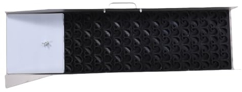 YUEHISY Caja de Esclusa Dorada, Aleación de Aluminio con Estera Ondulada y Musgo Minero, Plegable para Panorámica de Arroyos, Equipo de Prospección Portátil, Tolva de Minería Compacta para Río Al