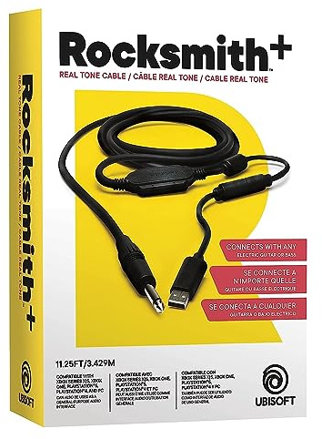 Ubi Soft Rocksmith Real Tone kabel – officiell USB-gitarrkabel för Rocksmith Game – kompatibel med PC, Mac, Xbox och PlayStation – hög kvalitet, hållbar och lätt att använda