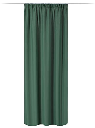 JEMIDI Vorhang blickdicht 140x245cm - Gardine mit Kräuselband Universalband - 100% Polyester Schal lang für Wohnzimmer Schlafzimmer