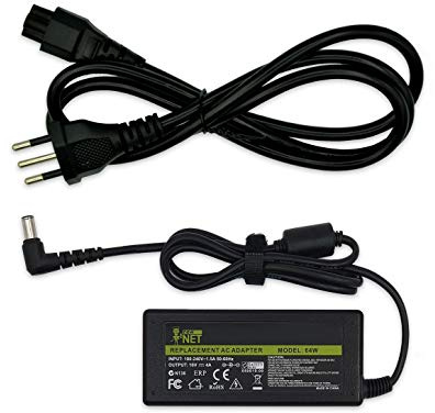 new net - Alimentatore Caricatore Caricabatteria da 16V 4A 65W Compatibile con Notebook Sony Vaio PCG-505GX PCG-505E PCG-505X PCG-505LS PCG-C1F PCG-C1MGP PCG-C1MHP PCG-C1MV [6.0x4.4mm]