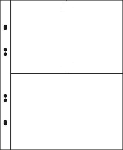 25 Postkarten-Hüllen Ansichtskartenblätter Fotohüllen A5 2er teilung je 108 x 150 mm