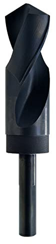 MAXTOOL 2,5 cm Silber und Deming Holzbohrer Steinbohrer Bohrer Metall HSS M2 S D Bohrer Prentice Spiralbohrer Black Oxid 3-flach auf 1,2 cm Schaft 3-flach 15,2 cm OAL SD02B03R100