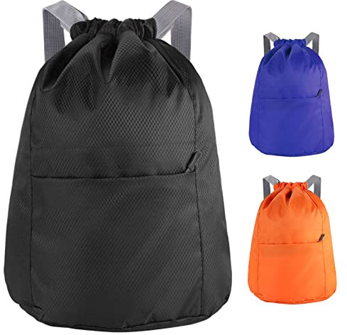 Medo Drawstring Fitness Bag, Drawstring Backpack Waterproof Sports Bag and Neutral Pe Bag Are Suitable for School Sports, Swimming and Mountain Climbing