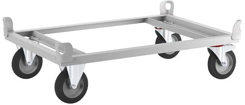 eurokraft | Plateau roulant antistatique | force 500 kg | hauteur de chargement 280 mm