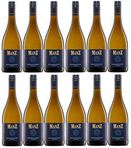 Weingut Manz Grauburgunder trocken weiß Deutschland inkl. FeinWert E-Book (12 x 0,75l)