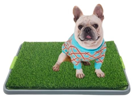 Zjyufy Dog Toilet Tray with Artificial Grass for Dogs Puppy Toilet Training